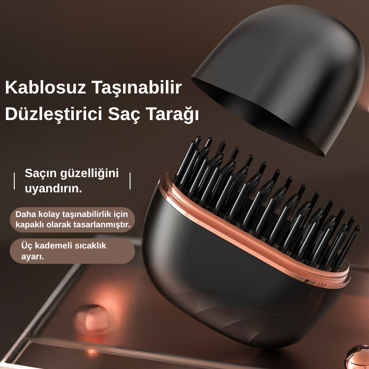 Kablosuz Taşınabilir Mini Saç Düzleştirici Tarak