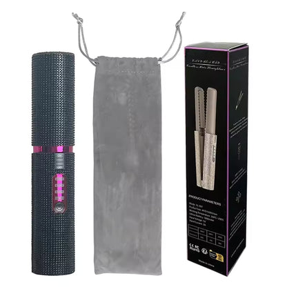 Wireless straightener with shiny stones